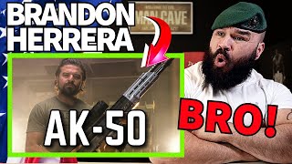 British Marine Reacts To The AK50  Brandon Herrera [upl. by Bren]