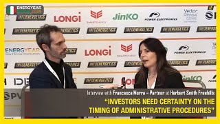 Main Challenges for Renewable Investors in Italy 🎬 Interview with HSF [upl. by Barbette627]