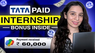 TATA 👉🏻 Exclusive PAID Internship 2024 ➤How to Apply amp Boost Your Career  Full Details Inside [upl. by Joselyn]