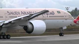 Saudi Arabian Airlines 777 Takeoff [upl. by Bradstreet213]