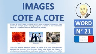 Comment mettre des images cote à cote dans Word [upl. by Crudden]