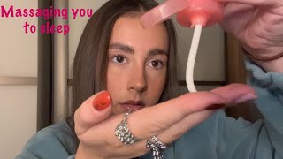 ASMR Massaging you and upclose whisperspersonal attention 💆🏻‍♀️fast paced [upl. by Schaper]