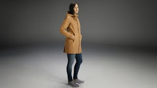 Arcteryx  Codetta Coat Womens  Ginger Root [upl. by Anirdnajela]