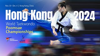 Day 1 Afternoon Court 4  Hong Kong 2024 World Taekwondo Poomsae Championships [upl. by Iznek]