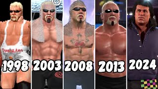 Evolution of Scott Steiner Entrance 1998 2024  WWE X WCW X TNA Games [upl. by Htebharas727]