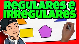 🔶 Polígonos REGULARES e IRREGULARES  para NIÑOS de PRIMARIA [upl. by Ylas217]