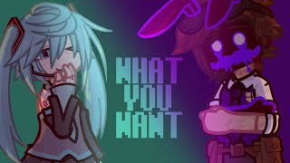 “TELL ME WHAT YOU WANT‼️”  ft Hatsune Miku and William Afton  gl2 [upl. by Oettam]