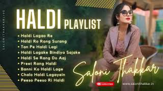 Haldi Ceremony  Wedding  Singer  Saloni Thakkar haldisongs playlist [upl. by Tabina]