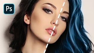 How to Paint Fantasy Hair – Photoshop Tutorial PT1 [upl. by Atnauqal]