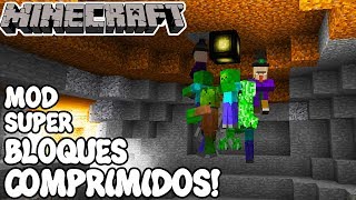 Minecraft 1121 MOD SUPER BLOQUES COMPRIMIDOS Compression Mod Español [upl. by Barcot]