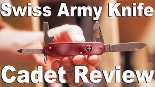 Victorinox Swiss Army Knife Cadet Alox Multitool Review and Function Demonstration [upl. by Amimej]