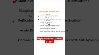 Chromosomal translocation important for USMLE STEP 1 usmle usmlepreparation usmlestep1videos [upl. by Arvo]