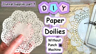 How to make paper doilies without punching machine  diy paper doilies  Homemade paper doilies [upl. by Elokin]