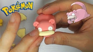 Sculpting Slowpoke cute WaterPsychic Pokémon in clay [upl. by Anilef275]