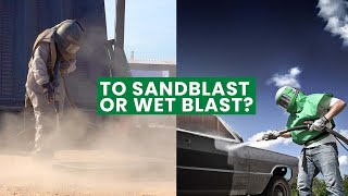 Sandblasting vs Wet Blasting [upl. by Nad]