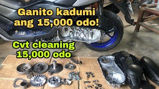 15000 odo 2nd CVT CLEANING NMAX V2  FULL VIDEO [upl. by Anastas383]