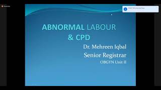 Abnormal Labor amp CPD  Obstetrics [upl. by Eniretak]