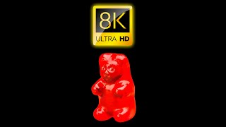 GUMMYBEAR MACRO 8K VIDEO MACRO 8K GUMMYBEAR [upl. by Annaitsirk]