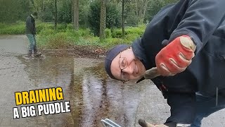 036 2 Unclogging a storm drain after rain in Germany [upl. by Zannini205]