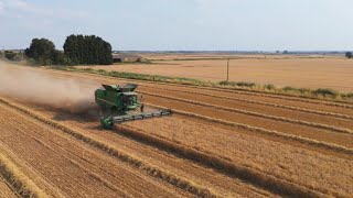 Wheat farming on the A141 near Chatteris [upl. by Cinimmod717]