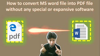 How to convert MS word file into PDF file  Zeeshan Muhammad [upl. by Ardnyk687]