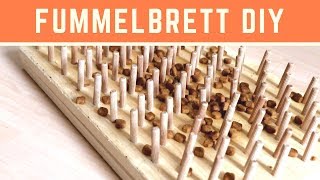 DIY Katzen Fummelbrett aus Holz einfach selber machen [upl. by Fawn]