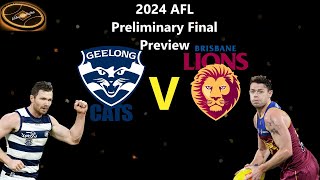 Geelong Cats v Brisbane Lions  2024 AFL Prelim Final Preview [upl. by Icyak]