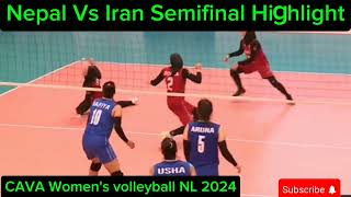 Nepal Vs Iran Semifinal Match Highlight [upl. by Rihana]