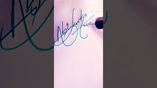 Abhisarikaart signature calligraphy 131124 [upl. by Yllor]