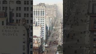 New York City view from the top of the Flatiron in 1911  Restored Footage [upl. by Yevette209]