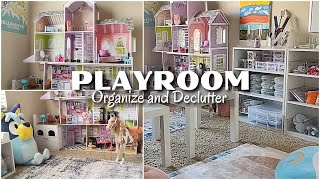 PLAYROOM ORGANIZATION  Declutter and Organize  Kids Art Supplies Organization Ideas  Satisfying [upl. by Felizio]