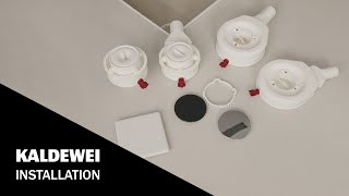 Waste fittings for shower surfaces  Installation  KALDEWEI [upl. by Alexia]