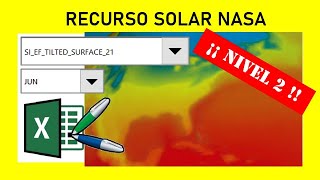 ☀️2  CÓMO Descargar DATOS DE LA NASA Para energía SOLAR ¡FÁCIL NIVEL 2 CON EXCEL [upl. by Annoj]