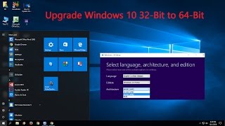 How to Upgrade Windows 10 32Bit to 64Bit Free [upl. by Gargan734]