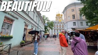 Russian Town Where TSARS Lived Walk in Tsarskoye Selo [upl. by Braunstein]