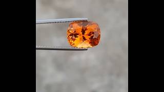 Flawless 835 Carats Orange Color Excellent Cushion Shape Katlang Topaz from Pakistan [upl. by Nalym]