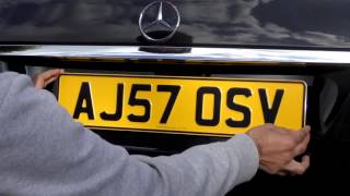 Pressed Metal Number Plates Review 3D embossed UK Car Registration [upl. by Nezam]