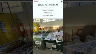 Used Screen Printing Machine  SakuraiMaestro 102 All for SALE Machinedalal [upl. by Ragse]