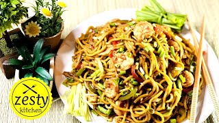 Garlic Shrimp Noodles  shrimp recipes  By Zesty Kitchen [upl. by Harvey]