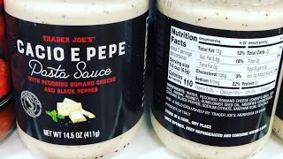 Trader Joes CACIO E PEPE Pasta Sauce Review [upl. by Sallie]