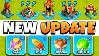 NEW Magic Snacks amp Supercharged Features Explained  UPDATE Sneak Peek 2 Clash of Clans [upl. by Atnovart263]