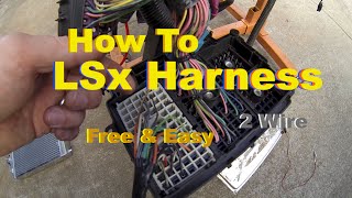 LSx Swap Harness How To Simple amp Free DIY Standalone on the Test Stand [upl. by Egroej]