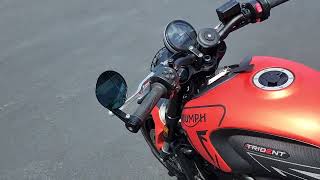 2023 Triumph Trident 660  Matte Baja OrangeMatte Storm Grey [upl. by Filberto]