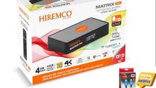 Hiremco Matrix Pro 4K UHD Android 10 Uydu Alıcısı [upl. by Rehpoitsirhc]