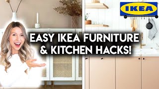 7 DIY IKEA HACKS 2020  AFFORDABLE FURNITURE  KITCHEN IDEAS [upl. by Janus]