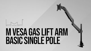 M VESA Gas Lift Arm Basic Single Pole [upl. by Altman]