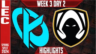 KC vs TH Highlights  LEC Spring 2024 W3D2  Karmine Corp vs Team Heretics [upl. by Akram]