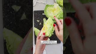 How To Wash And Cut Lettuce For Wedge Salad [upl. by Petras307]