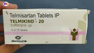 Telmikind 20 Tablet  Telmisartan Tablet  Telmikind 20mg Tablet Uses Benefits Dosage Review [upl. by Ahgiela]