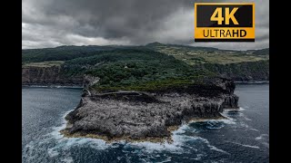 Azores Portugal  Beautiful Landscapes of Terceira Island  4K Drone Vews [upl. by Jodee18]